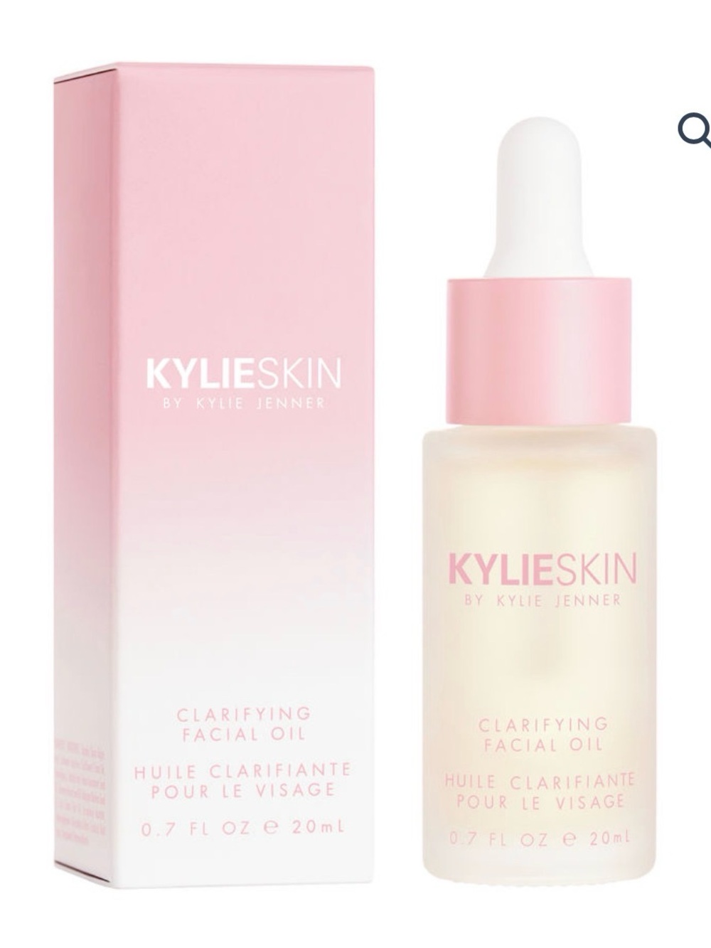KYLIESKIN Clarifying Facial Oil — Pink